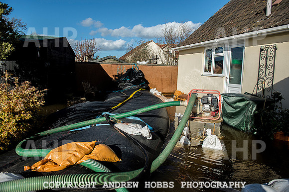Flooding in Somerset, UK