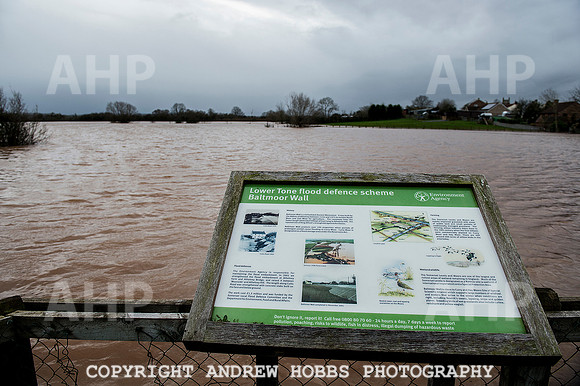 Flooding in Somerset, UK