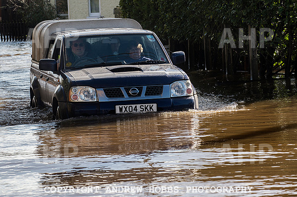 Flooding in Somerset, UK