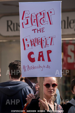 Anti-austerity protester Exeter 019