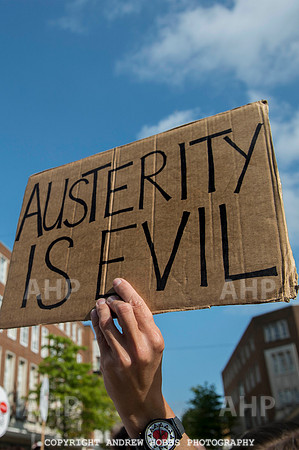 Anti-austerity protester Exeter 002