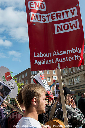 Anti-austerity protester Exeter 004