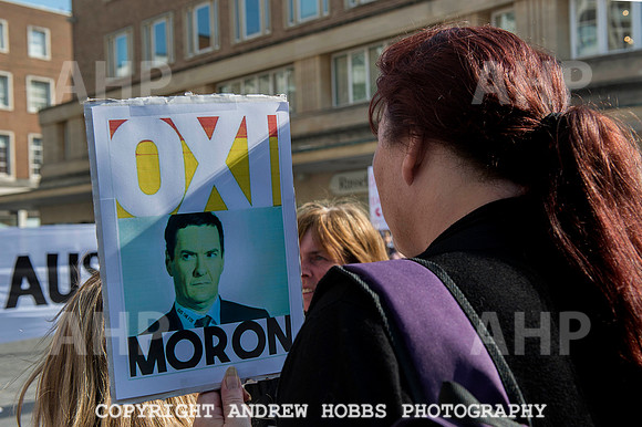 Anti-austerity protester Exeter 007