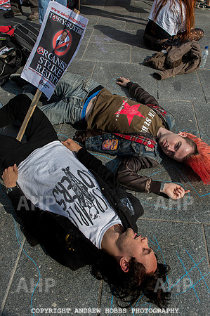 Anti-austerity protester Exeter 016