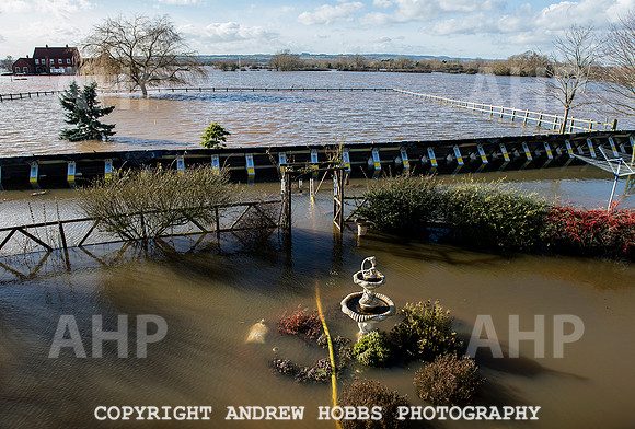 Flooding in Somerset, UK