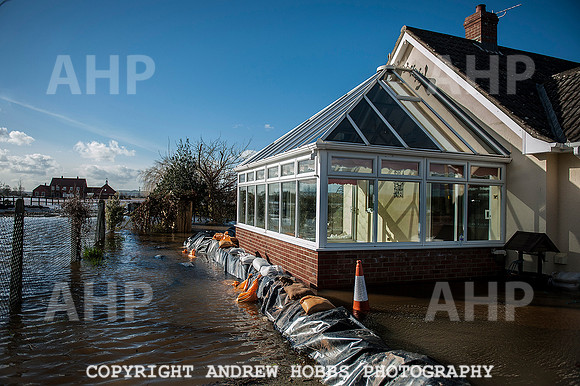 Flooding in Somerset, UK
