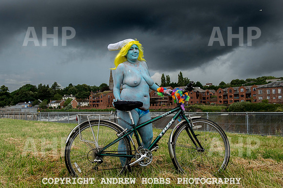 Exeter World Naked Bike Ride 006