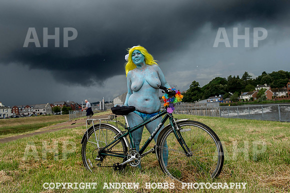 Exeter World Naked Bike Ride 005