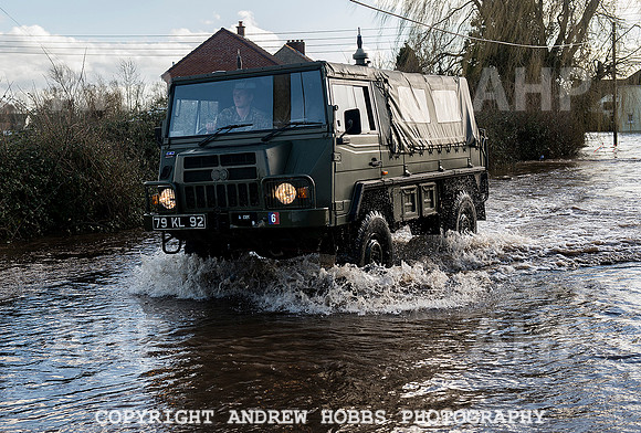 Flooding in Somerset, UK