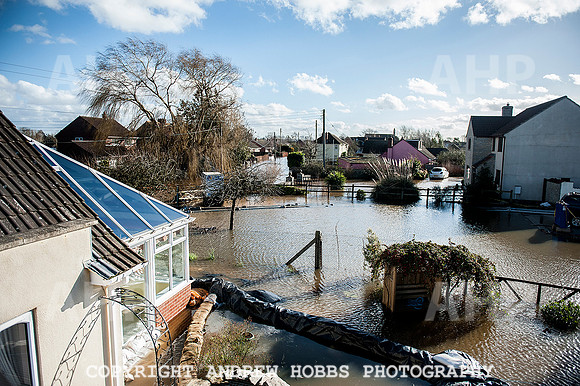 Flooding in Somerset, UK