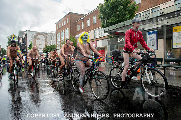Exeter World Naked Bike Ride 013