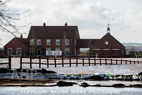 Flooding in Somerset, UK