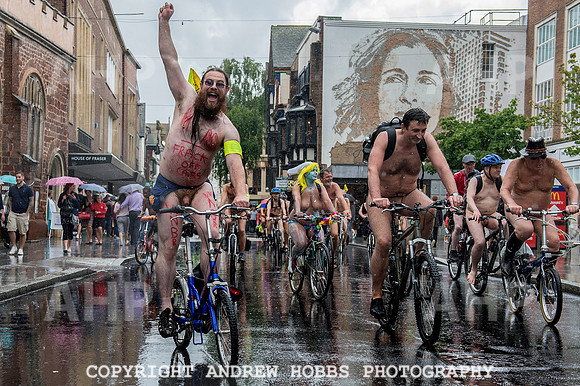Exeter World Naked Bike Ride 012