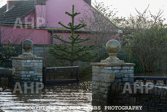Flooding in Somerset, UK